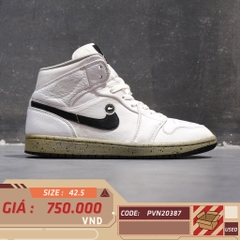 Air Jordan 1 Mid 'White Cement' 554724 115 SIZE 42.5 GIÀY 2HAND CHÍNH HÃNG PVN20387