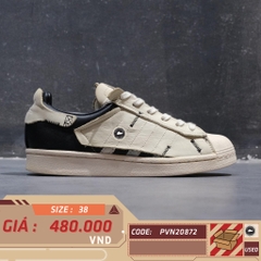ADIDAS SUPERSTAR WS1 'DECONSTRUCTED WHITE STRIPES' FV3023 SIZE 38 GIÀY 2HAND CHÍNH HÃNG PVN20872