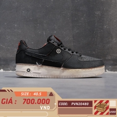 Nike Air Force 1/1 Low Black Chile Red DD2429 001 SIZE 40.5 GIÀY 2HAND CHÍNH HÃNG PVN20480