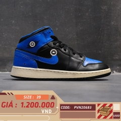 Air Jordan 1 Mid GS Paint Splatter 554725 048 SIZE 39 GIÀY 2HAND CHÍNH HÃNG PVN20683