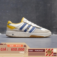Adidas Originals Courtic Shoes 'White Beige Brown Blue' ID6069 SIZE 41 1/3 GIÀY 2HAND CHÍNH HÃNG PVN20423
