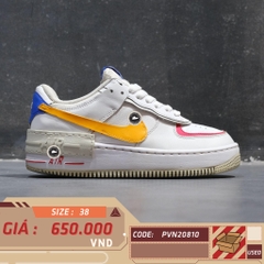 NIKE AIR FORCE 1 SHADOW "Gundam" DZ1847 100 SIZE 38 GIÀY 2HAND CHÍNH HÃNG PVN20810