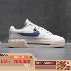 NIKE COURT LEGACY LIFT DM7590 104 SIZE 38 GIÀY 2HAND CHÍNH HÃNG PVN20961