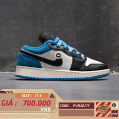 NIKE AIR JORDAN 1 LOW SE GS LASER BLUE CT1564 004 SIZE 37.5 GIÀY 2HAND CHÍNH HÃNG PVN20775