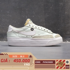 NIKE WMNS BLAZER LOW PLATFORM BARELY GREEN DJ0292 300 SIZE 36.5 GIÀY 2HAND CHÍNH HÃNG PVN20885