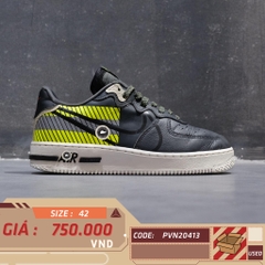 Nike 3M x Air Force 1 React LX 'Anthracite Volt' CT3316 003 SIZE 42 GIÀY 2HAND CHÍNH HÃNG PVN20413