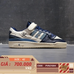 ADIDAS ORIGINALS FORUM 84 LOW 'WHITE DARK BLUE' GX2162 SIZE 42 GIÀY 2HAND CHÍNH HÃNG PVN21084