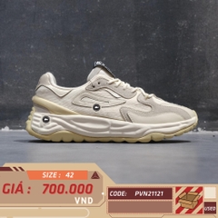 FILA Terra 'Creamwhite Gray' F12W144159FVI SIZE 42 GIÀY 2HAND CHÍNH HÃNG PVN21121