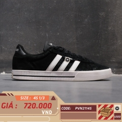 ADIDAS DAILY 3.0 CORE BLACK FW7439 SIZE 45 1/3 GIÀY 2HAND CHÍNH HÃNG PVN21145
