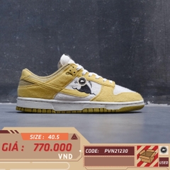 NIKE DUNK LOW SUN CLUB WHEAT GRASS ORANGE DV1681 100 SIZE 40.5 GIÀY 2HAND CHÍNH HÃNG PVN21230