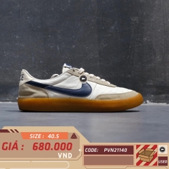 NIKE KILLSHOT 2 LEATHER SAIL GUM YELLOW MIDNIGHT NAVY 432997 107 SIZE 40.5 GIÀY 2HAND CHÍNH HÃNG PVN21140