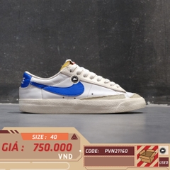 Nike Blazer Low '77 Vintage 'White Hyper Royal' DA6364 103 SIZE 40 GIÀY 2HAND CHÍNH HÃNG PVN21160