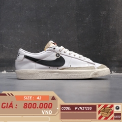 Nike Blazer Low '77 Vintage 'White Black' DA6364 101 SIZE 42 GIÀY 2HAND CHÍNH HÃNG PVN21255