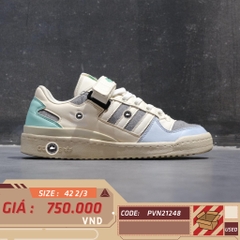 ADIDAS ORIGINALS FORUM LOW 'OFF WHITE EASY GREEN' GZ4406 SIZE 42 2/3 GIÀY 2HAND CHÍNH HÃNG PVN21248