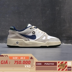 Nike Full Force Low White Grey FZ3595 100 SIZE 40.5 GIÀY 2HAND CHÍNH HÃNG PVN21155