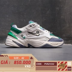 NIKE M2K TEKNO PLATINUM TINT SAIL LUCID GREEN AV4789 009 SIZE 42 GIÀY 2HAND CHÍNH HÃNG PVN21232