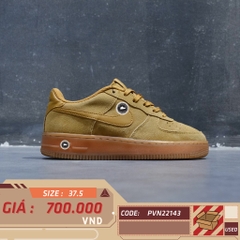 NIKE AIR FORCE 1 LV8 3 GS 'WHEAT' BQ5485 700 SIZE 37.5 GIÀY 2HAND CHÍNH HÃNG PVN22143