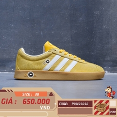 Adidas VL Court 2.0 Collegiate Gold - JI0495 - Size 38 - GIÀY 2HAND CHÍNH HÃNG 23036