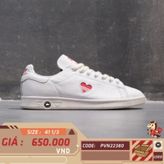 🔥 Adidas Continental 80 – “WHITE / RED HEART” – SIZE 42 1/3 – PVN22683 – CHÍNH HÃNG