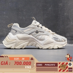 [FILA Interation Light White Grey] - 1JM00790 920 - Size 38 - GIÀY 2HAND CHÍNH HÃNG 22972