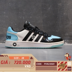 🔥 ADIDAS NEO HOOPS 2.0 ‘BLACK/BLUE’ – SIZE 38 – PVN23069 – CHÍNH HÃNG