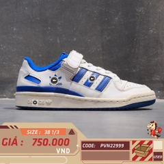 🔥 ADIDAS FORUM LOW ‘WHITE / ROYAL BLUE’ – SIZE 39 1/3 – PVN22999 – CHÍNH HÃNG