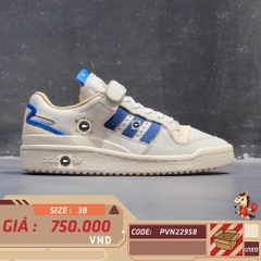 🔥 ADIDAS FORUM 84 LOW ‘WHITE/BLUE’ – SIZE 38 – PVN22958 – CHÍNH HÃNG