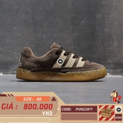 🔥 ADIDAS ADIMATIC ‘DARK BROWN / CLOUD WHITE / EARTH STRATA’ – SIZE 40 – PVN22871 – CHÍNH HÃNG