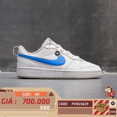 🔥 Giày Nike Court Borough Low 2 'White Blue' BQ5448‑123 – SIZE 40 – PVN23629 – CHÍNH HÃNG
