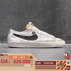 🔥 Giày Nike Blazer Low '77 Vintage 'White/Black' DA6364‑101 – SIZE 44.5 – PVN23411 – CHÍNH HÃNG