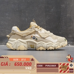 🔥 FILA Fusion Fluid Sneakers 'Beige' T12W031117FPA – SIZE 37.5 – PVN23869 – CHÍNH HÃNG