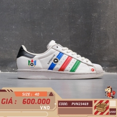🔥 ADIDAS SUPERSTAR ‘COLORFUL TREFOIL’ – SIZE 40 – PVN23469 – CHÍNH HÃNG