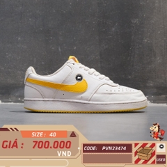 🔥 Nike Court Vision Low Next Nature 'White University Gold' – SIZE 40 – PVN23474 – CHÍNH HÃNG