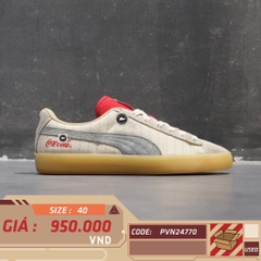 🔥 PUMA SUEDE COCA-COLA ‘IVORY GLOW SLATE’ – SIZE 40 – PVN24770 – CHÍNH HÃNG
