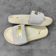 (MỚI CHÍNH HÃNG) Dép Puma Suede Leadcat màu kem bạc