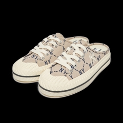 (MỚI CHÍNH HÃNG) MLB Mule Dia Monogram Beige New York 3AMUMDA2N-50BGS