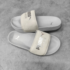 (MỚI CHÍNH HÃNG) DÉP PUMA SUEDE XÁM BẠC