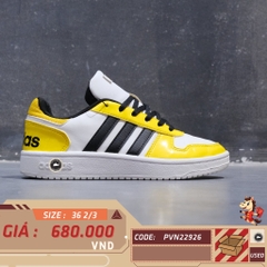 Adidas Hoops 2.0 White Yellow Black - H01212 - Size 36 2/3 - GIÀY 2HAND CHÍNH HÃNG PVN22926