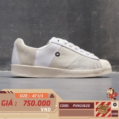 Adidas Superstar 82 Panel 'Cloud White' - GY8561 - Size 47 1/3 - GIÀY 2HAND CHÍNH HÃNG PVN23620