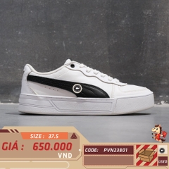 Puma Skye White Black - 374764 02 - Size 37.5 - GIÀY 2HAND CHÍNH HÃNG PVN23801
