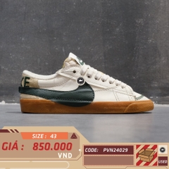 Nike Blazer Low '77 Jumbo Sail Pro Green Gum - DR9865 101 - Size 43 - GIÀY 2HAND CHÍNH HÃNG PVN24029