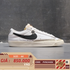 Nike Blazer Low '77 Vintage White Black - DA6364 101 - Size 44 - GIÀY 2HAND CHÍNH HÃNG PVN24406