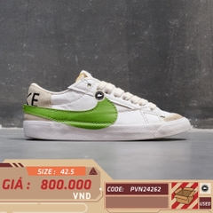 Nike Blazer Low '77 Jumbo White Chlorophyll - DV9122 131 - Size 42.5 - GIÀY 2HAND CHÍNH HÃNG PVN24262