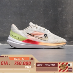Nike Air Zoom Winflo 9 White Bright Crimson - DD6203 100 - Size 43 - GIÀY 2HAND CHÍNH HÃNG PVN24331