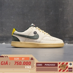 Nike Court Vision Low Sail Pro Green - FD0320 133 - Size 41 - GIÀY 2HAND CHÍNH HÃNG PVN24353