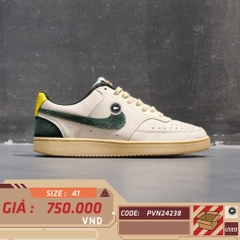 Nike Court Vision Low 'Sail Pro Green' - FD0320 133 - Size 41 - GIÀY 2HAND CHÍNH HÃNG PVN24238