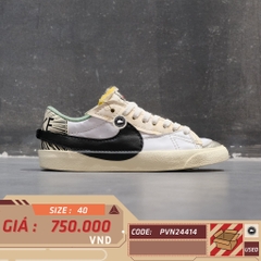 Nike Blazer Low '77 Jumbo Mighty Swooshers - DX6059 101 - Size 40 - GIÀY 2HAND CHÍNH HÃNG PVN24414