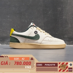 Nike Court Vision Low Sail Pro Green - FD0320 133 - Size 42 - GIÀY 2HAND CHÍNH HÃNG PVN24779