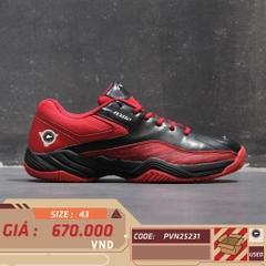 GIÀY CẦU LÔNG VICTOR A102CD - ĐEN ĐỎ - Size 43 - GIÀY 2HAND CHÍNH HÃNG PVN25231
