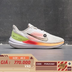Nike Air Zoom Pegasus 40 White Volt Bright Crimson - DV3853-101 - Size 40.5 - GIÀY 2HAND CHÍNH HÃNG PVN25360
